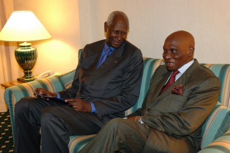  Mr Abdou Diouf  et Me Abdoulaye Wade 