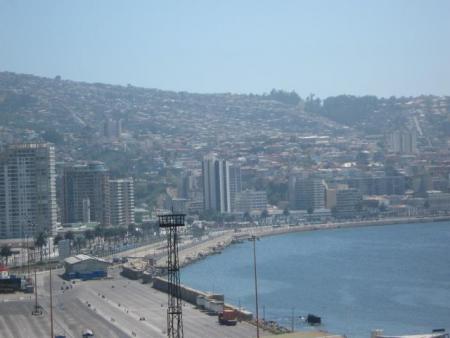 Valparaiso vue de la Jet�e du Baron